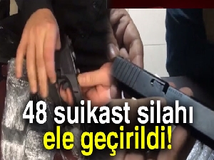 Kargodan 48 adet suikast silahı çıktı