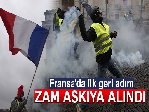 Fransa'da hükümetten ilk geri adım: Akaryakıt vergisi zammı askıya alındı