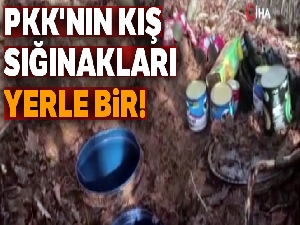 Diyarbakır'da PKK'nın kış sığınakları imha edildi