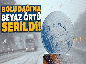 Bolu Dağı'nda kar yağışı başladı! Beyaz örtü serildi
