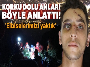 Mahsur kaldığı dağdan 8 buçuk saate kurtarılan İranlı yaşadıklarını anlattı