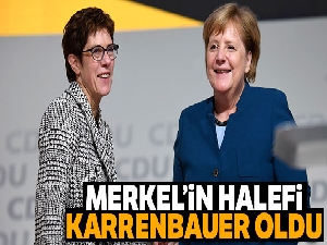 Merkel'in halefi Karrenbauer oldu