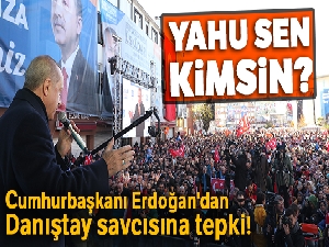Cumhurbaşkanı Erdoğan'dan Danıştay savcısına tepki! 'Yahu sen kimsin?'