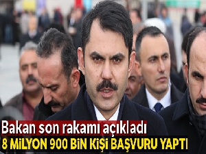 Bakan Kurum: 'Yaklaşık 8 milyon 900 bin vatandaş imar barışına başvuru yaptı'