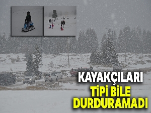 Kayakçıları tipi bile durduramadı
