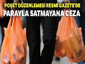 Poşet düzenlemesi Resmi Gazete'de