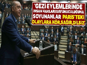 Cumhurbaşkanı Erdoğan'dan dünyaya Paris tepkisi