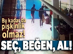 Arnavutköy'de ceket hırsızları kamerada