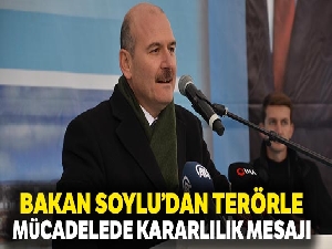 Bakan Soylu'dan terörle mücadelede kararlılık mesajı...