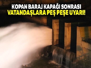Batman Valiliğinden, kopan baraj kapağı sonrasında vatandaşlara uyarı