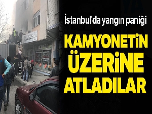 Arnavutköy'de yangın paniği, çok sayıda kişi mahsur kaldı