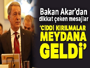 Bakan Akar: 'Terör örgütünde çok ciddi bir zafiyet, kırılmalar meydana geldi'