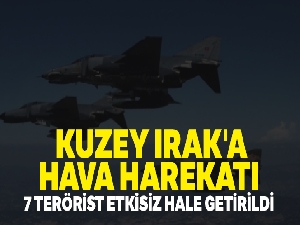 TSK'dan hava harekâtı: 7 terörist etkisiz hale getirildi