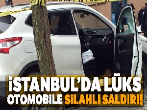Gaziosmanpaşa'da lüks araca silahlı saldırı: 1 yaralı