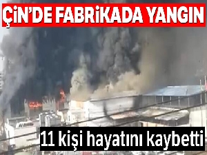 Çin'de fabrikada yangın: 11 ölü