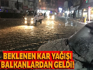 Beklenen kar yağışı Balkanlar'dan geldi