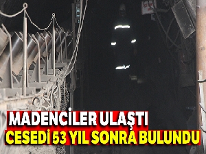 Cesedi 53 yıl sonra bulundu