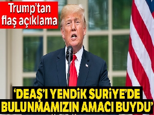 ABD Başkanı Trump: 'Suriye'den çekiliyoruz'