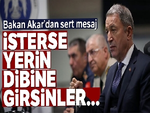 Bakan Akar: 'Şimdi önümüzde Münbiç ve Fırat'ın doğusu var'