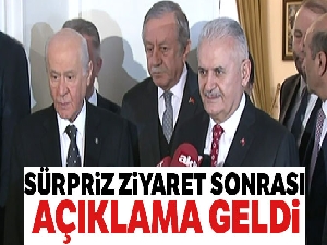 TBMM Başkanı Yıldırım, MHP lideri Bahçeli ile görüştü