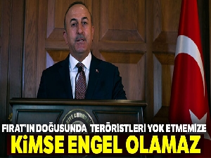 Bakan Çavuşoğlu: 'Fırat'ın doğusunda da bu teröristleri yok etmemize kimse engel olamaz'
