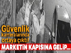 Zeytinburnu'nda bir marketin kundaklama anı kamerada