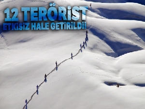 İçişleri Bakanlığı: '12 terörist etkisiz hale getirildi'