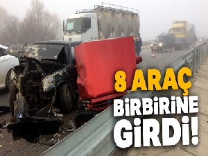17 araç birbirine girdi! 19 yaralı