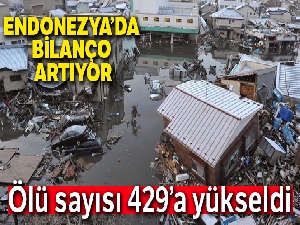 Endonezya'da ölü sayısı 429'a yükseldi