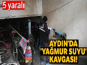 Aydın'da yağmur suyu kavgası: 5 yaralı