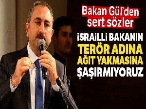 Adalet Bakanı Gül'den İsrail Adalet Bakanı'na yanıt