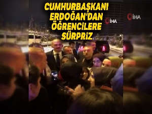 Cumhurbaşkanı Erdoğan'dan öğrencilere sürpriz