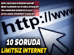 10 soruda limitsiz internet
