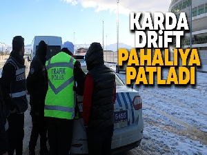 Karda drift pahalıya patladı