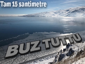 Çıldır Gölü buz tuttu !