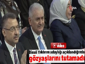 İstanbul Büyükşehir Belediye Başkan Adayı Olarak Açıklanan Binali Yıldırım Gözyaşlarını Tutamadı