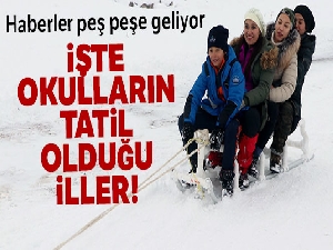 İşte okulların tatil olduğu iller!