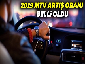 Motorlu Taşıtlar Vergisi (MTV) artış oranı belli oldu