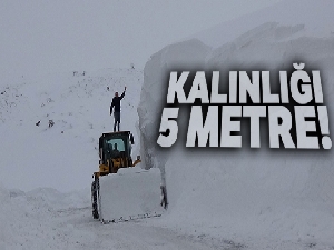 Muş'ta kar kalınlığı 5 metreyi geçti!