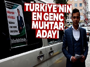 Türkiye'nin en genç muhtar adayı Kırşehir'den