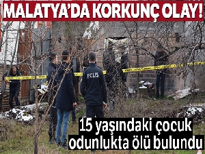 Malatya'da 15 yaşındaki çocuk odunlukta ölü bulundu