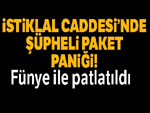 Beyoğlu'nda şüpheli paket alarmı