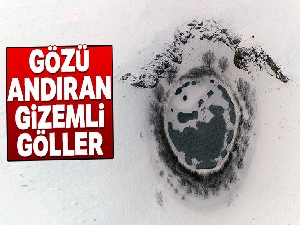 Gözü andıran gizemli göller havadan görüntülendi