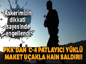 Teröristlerin maket uçakla saldırı girişimi engellendi