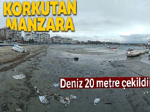 Denizde korkunç manzara