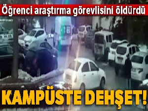 Kampüste dehşet! Öğrenci hocasını öldürdü