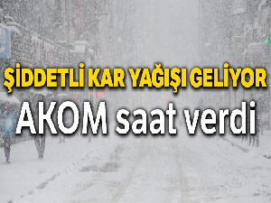 İBB AKOM'dan şiddetli kar uyarısı