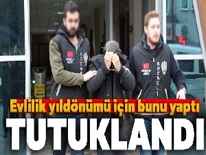 Evlilik yıldönümü için büfeden alkol çalan şahıs tutuklandı