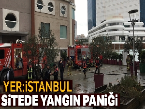 Zeytinburnu'nda sitede yangın paniği