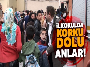 İlkokulda korku dolu anlar!